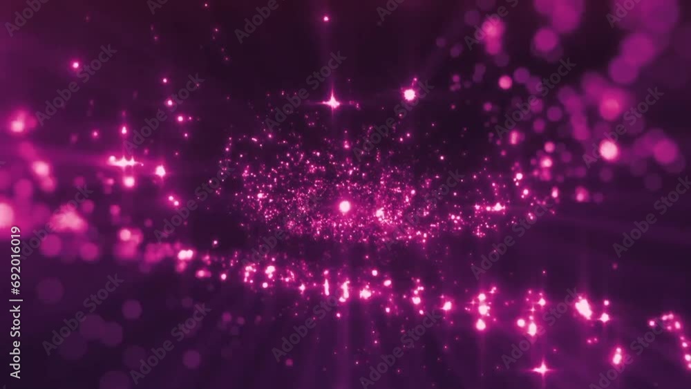Red particles shining on red background Red particles shining on red background