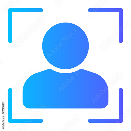 detection gradient icon
