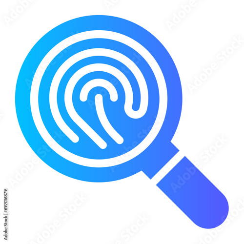 fingerprint gradient icon