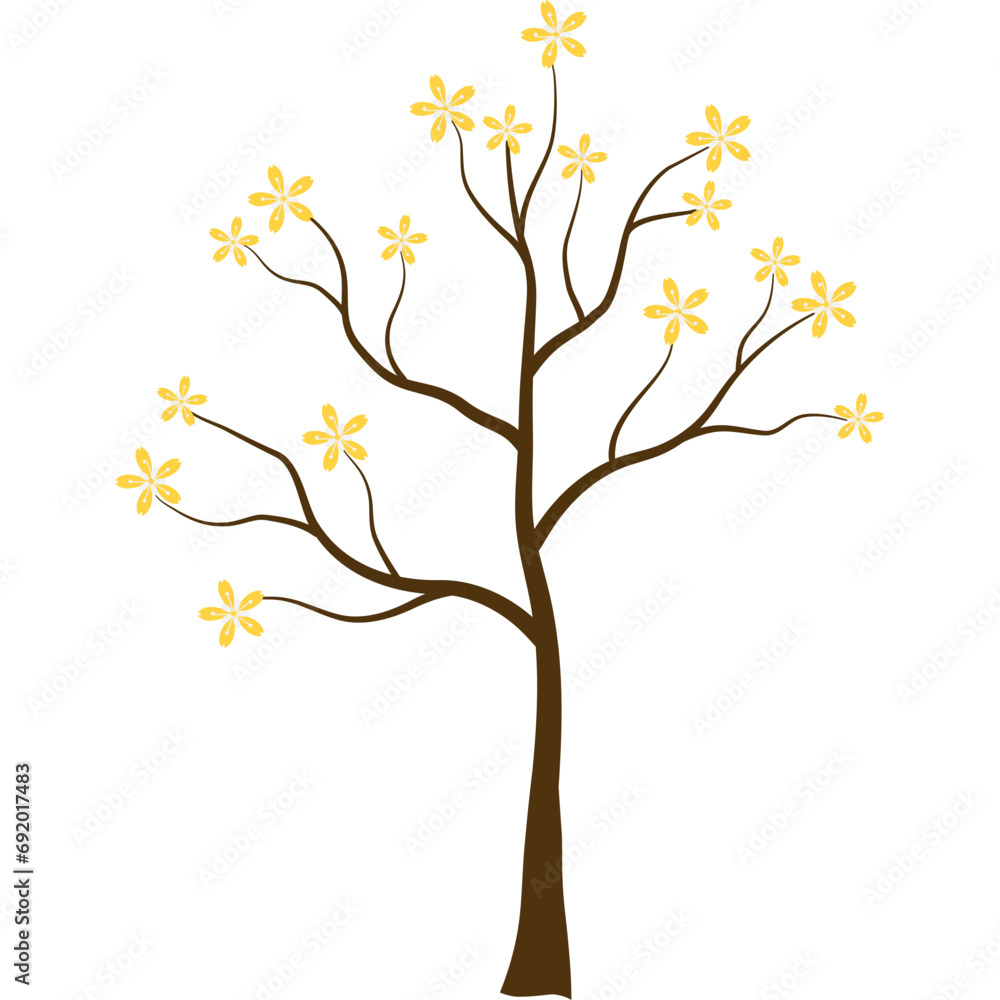 Obraz premium Flower Branches Chinese New Year