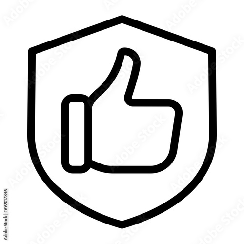 reliability line icon