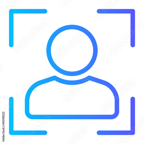 detection gradient icon