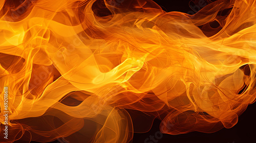 Abstract texture of fire vortices with exciting forms