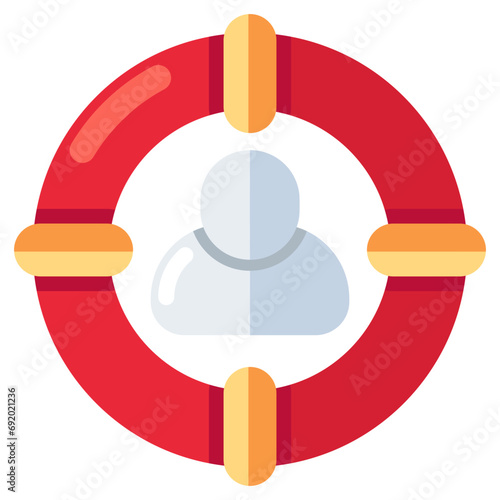 Headhunting icon, editable vector 