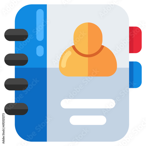 Premium download icon of contact book photo