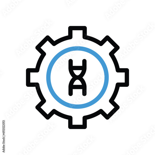 Genetic Engineering icon vector stock illustration