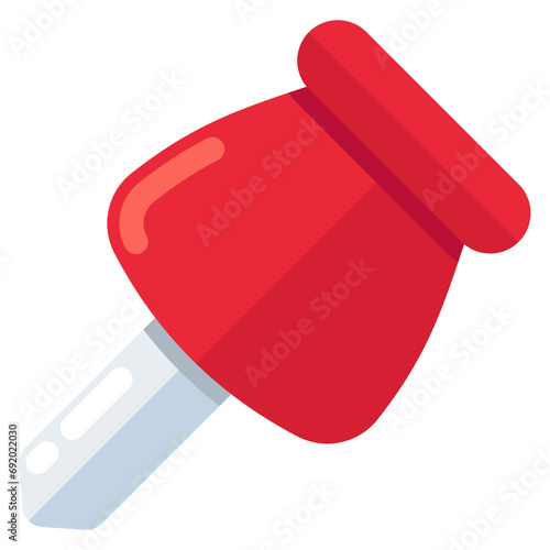 A perfect design icon of pushpin