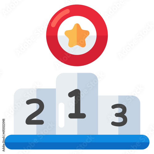 Position ranking board, icon of leaderboard