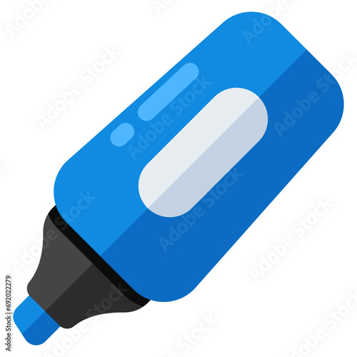 Premium design icon of highlighter
