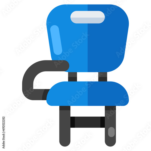 Premium download icon of swivel chair