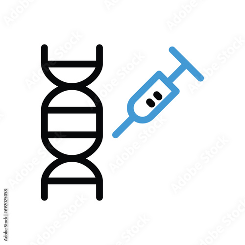 Genetic Modification icon vector stock illustration