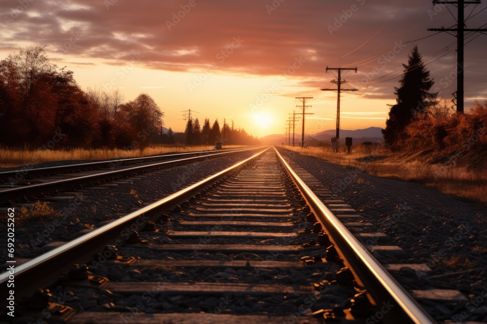 Fototapeta premium The Anticipation Of Journey Ahead Ultrarealistic