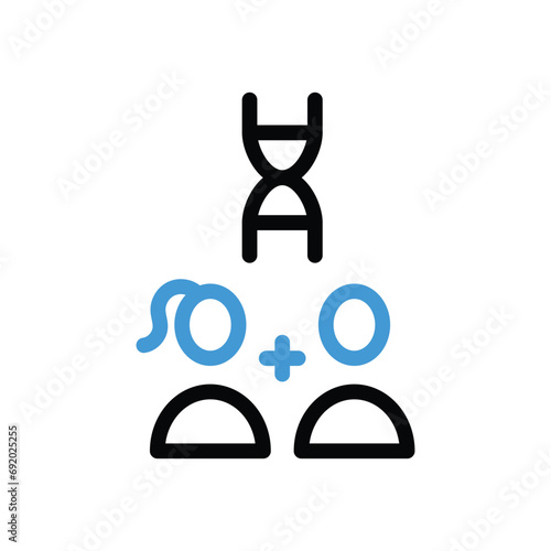 Heredity icon vector stock illustration