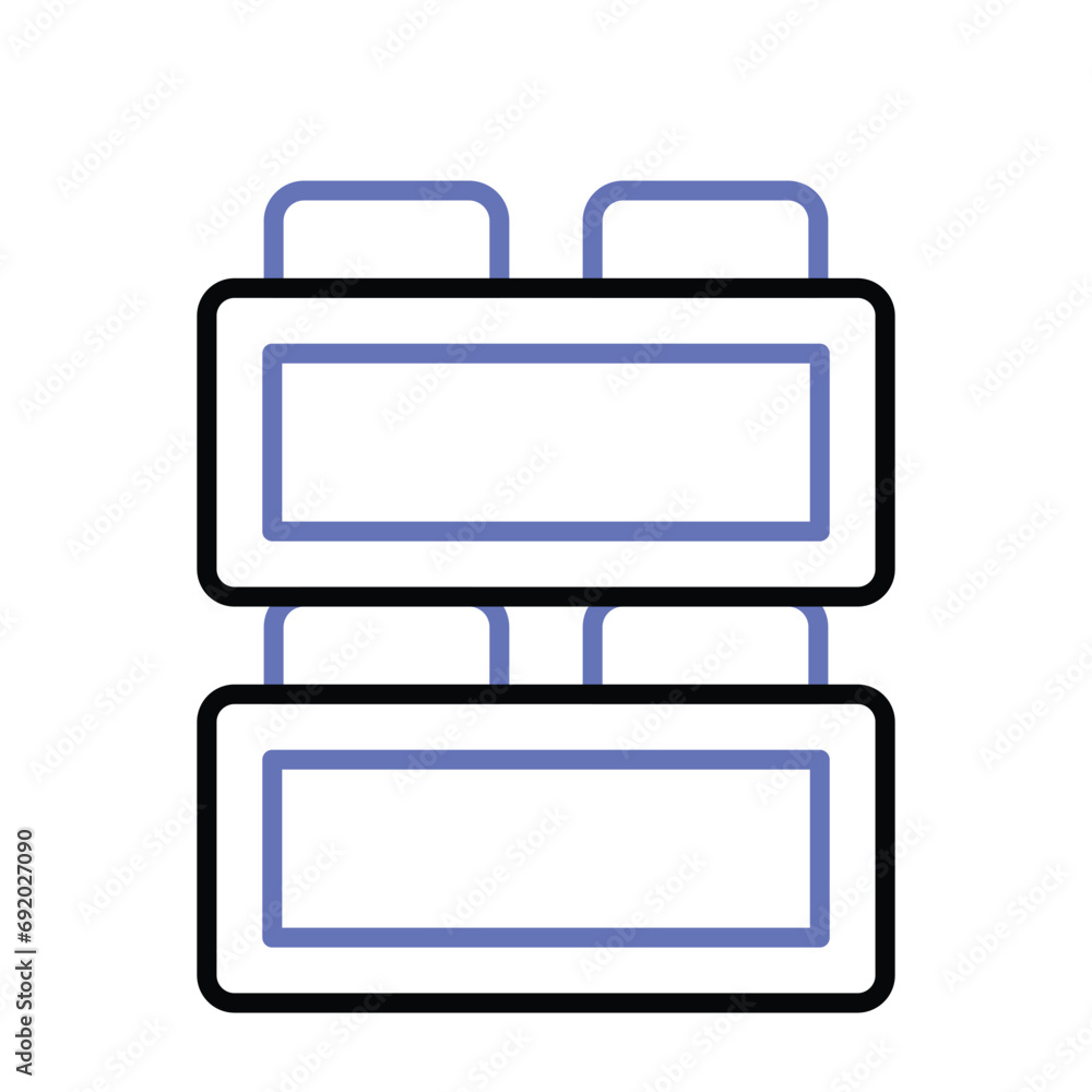 Take a look at this amazing icon of kids blocks, kids plaything vector Take a look at this amazing icon of kids blocks, kids plaything vector