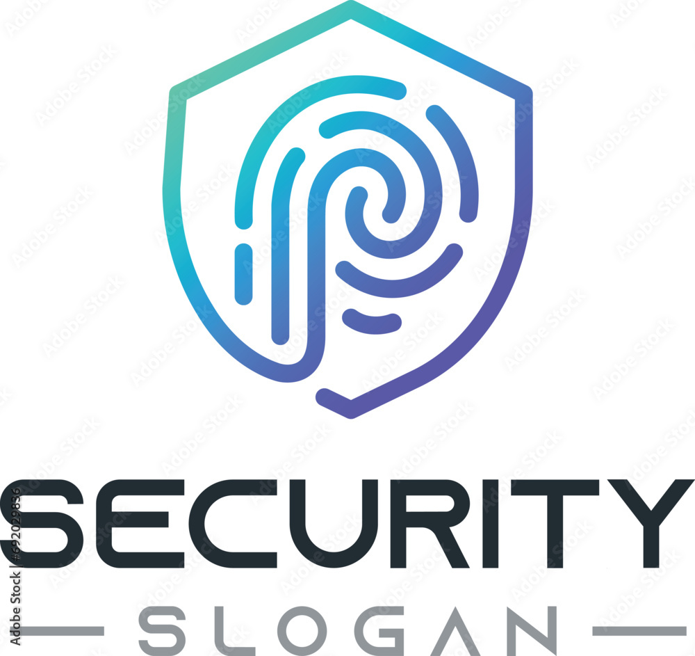 Security logo, Fingerprint logo, Data logo, cyber logo design Security logo, Fingerprint logo, Data logo, cyber logo design