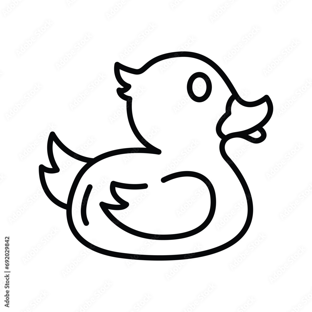 Cute rubber duck vector design, kids plaything, amazing icon of baby toys Cute rubber duck vector design, kids plaything, amazing icon of baby toys