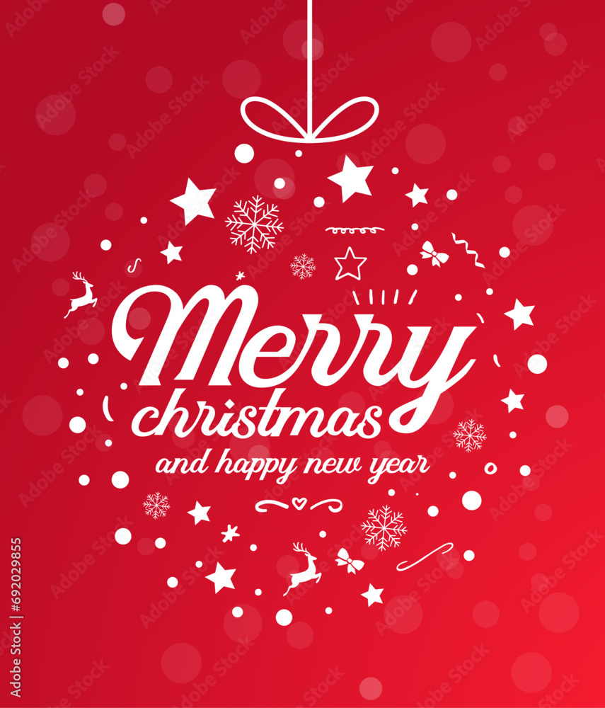 Merry christmas and happy new year 2024 2025 greeting card. Stock ...