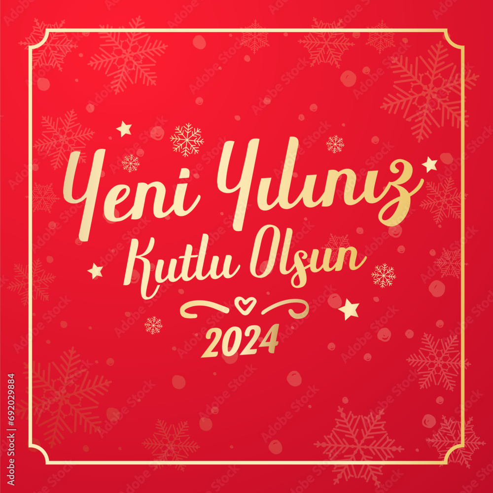 Yeni yıl ve mutlu yillar 2025 2025 tebrik karti. Translation merry