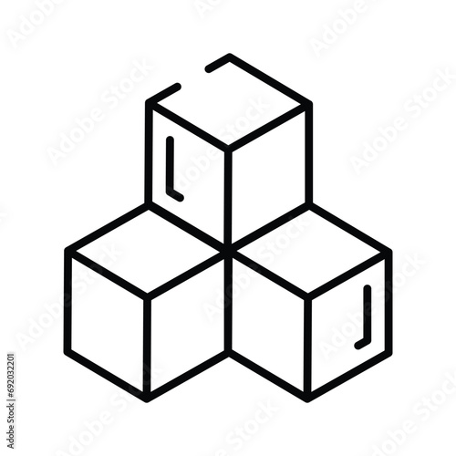 Take a look at this amazing icon of kids blocks, kids plaything vector