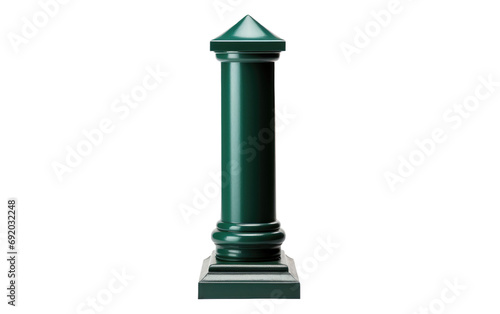 Stunning Colorful Park Bollard on White or PNG Transparent Background. © Muhammad
