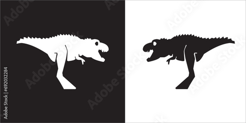 Illustration vector graphics of dinosaur icon