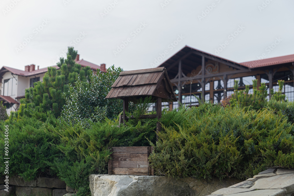 Interior and decorations of the modern Chateau Pinot winery in the village of Fedotovka, Novorossiysk, Russia, 11.11.2023