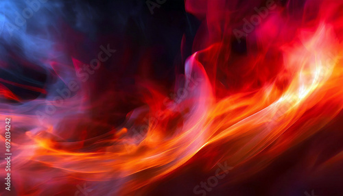 Red and Black Smoke and Flames Background © CreativeStock