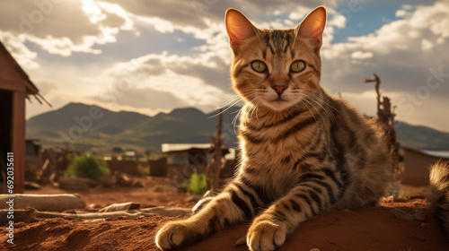 Beautiful, cute cat from Eswatini