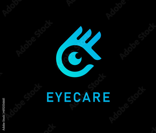 oculist medical, clinic, company logo design template