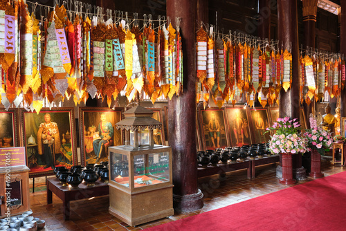 Photography buddhist prayer wheels in chiang mai