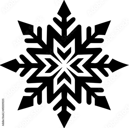 Snowflake icon on a white background