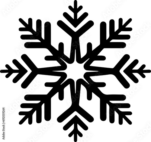 Snowflake icon on a white background
