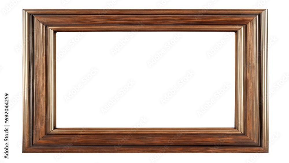 wooden frame isolated on white wooden frame isolated on white