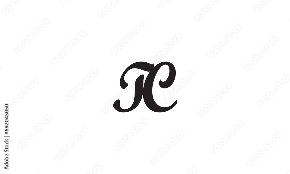 TC, CT, C, T Abstract Letters Logo Monogram TC, CT, C, T Abstract Letters Logo Monogram