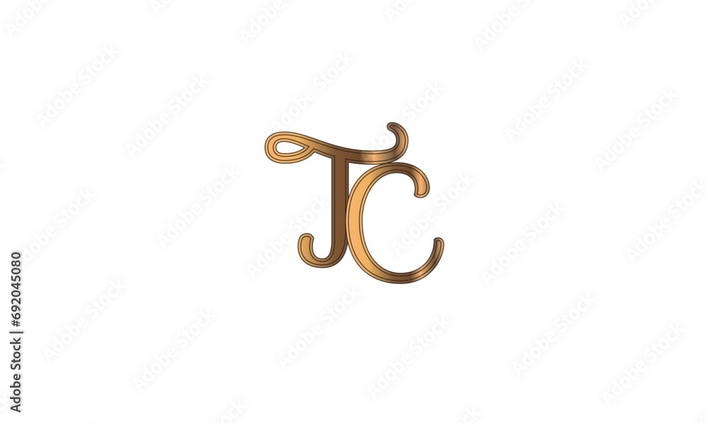 TC, CT, C, T Abstract Letters Logo Monogram TC, CT, C, T Abstract Letters Logo Monogram