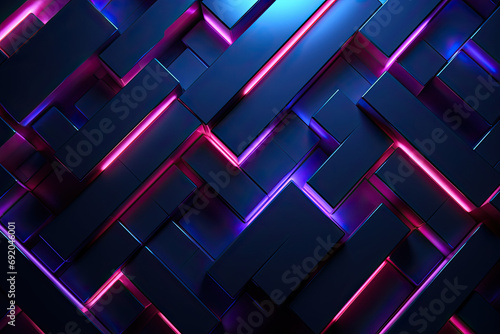 Futuristic gaming abstract background with glowing lines for wallpaper photo