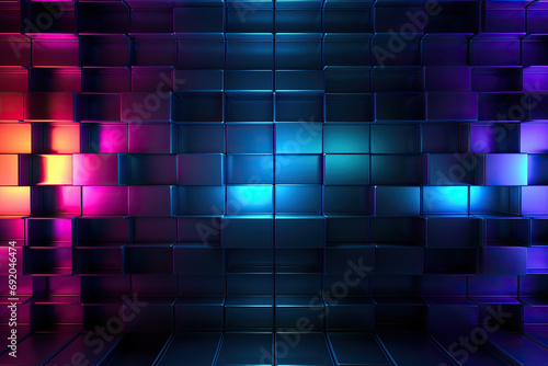 Futuristic gaming abstract background with glowing lines for wallpaper