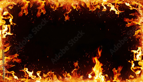 Fire Frame Background
