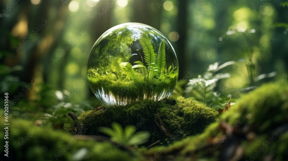 Eco-Friendly Earth Day Visual - Magical Forest Reflection Eco-Friendly Earth Day Visual - Magical Forest Reflection
