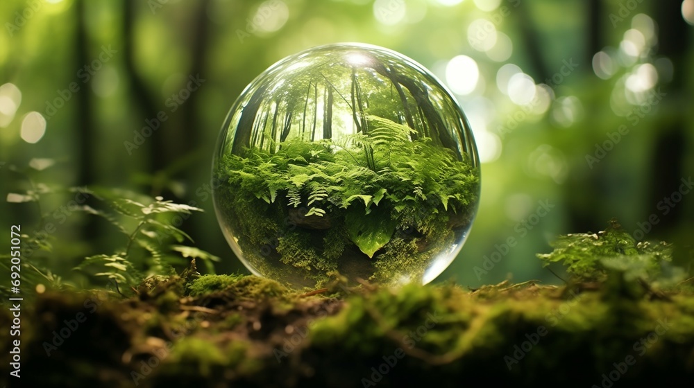 Eco-Friendly Earth Day Visual - Magical Forest Reflection Eco-Friendly Earth Day Visual - Magical Forest Reflection