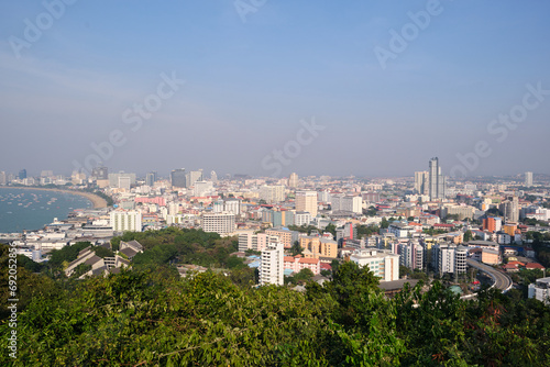 View of the city of pattaya in thailand