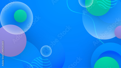 Blue green and purple violet vector abstract shape modern background