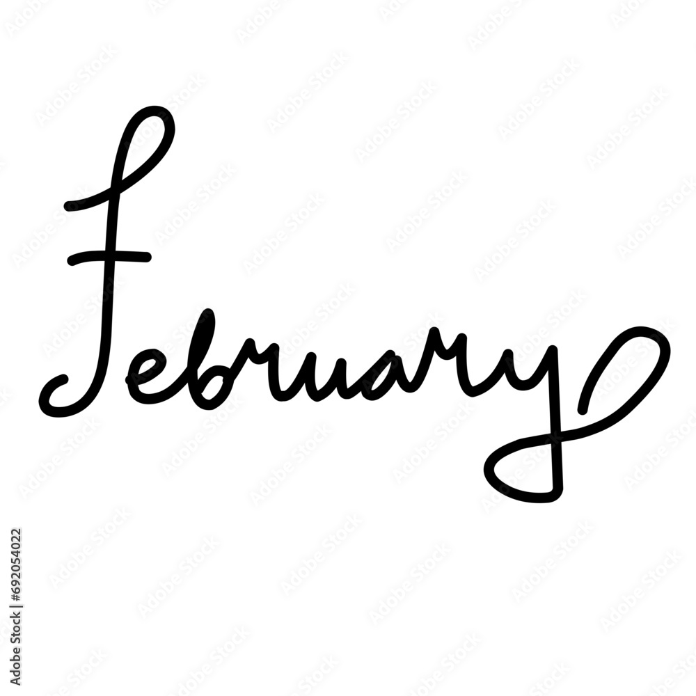 hand drawn february hand drawn february