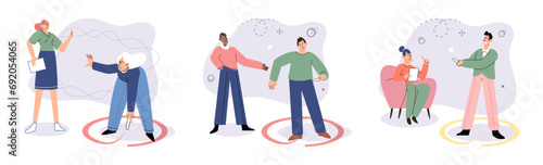 Personal space vector illustration. Protecting personal space is essential for maintaining psychological well being in social settings Understanding psychology behind personal space can enhance