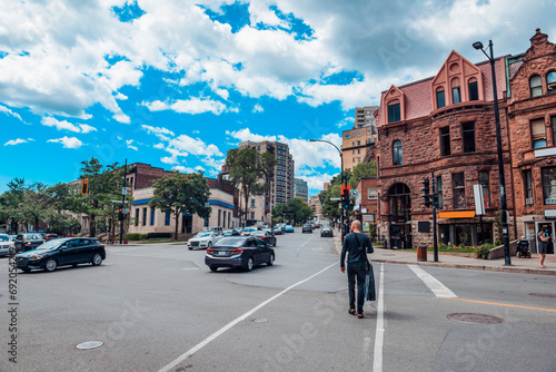 City Street Building View, Toronto, Ontario, Canada