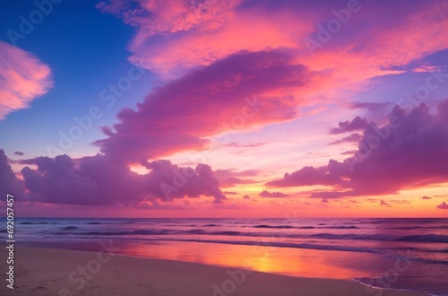 sunset over the sea © Adeel