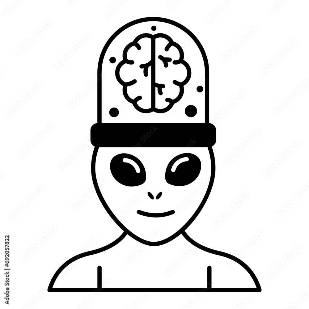 Check out this linear icon of aliens Check out this linear icon of aliens