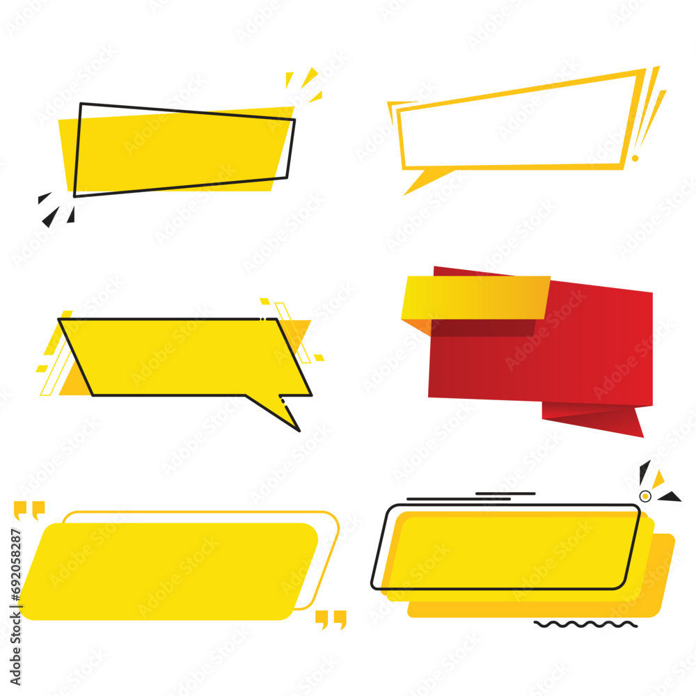 Text Box For Label Example set of origami text box label vectors in different shapes. Perfect for ...