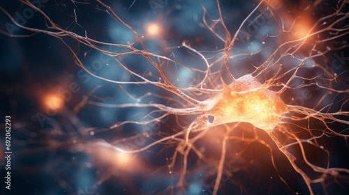 Neuron Firing Close-up