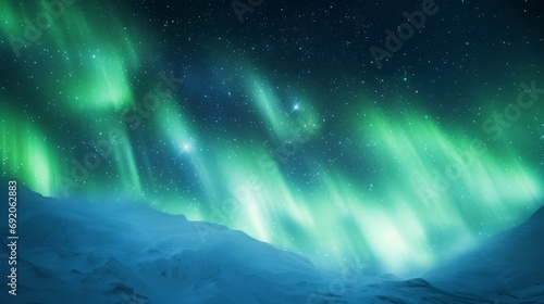 Southern Lights Dancing Across the Antarctic Night Sky